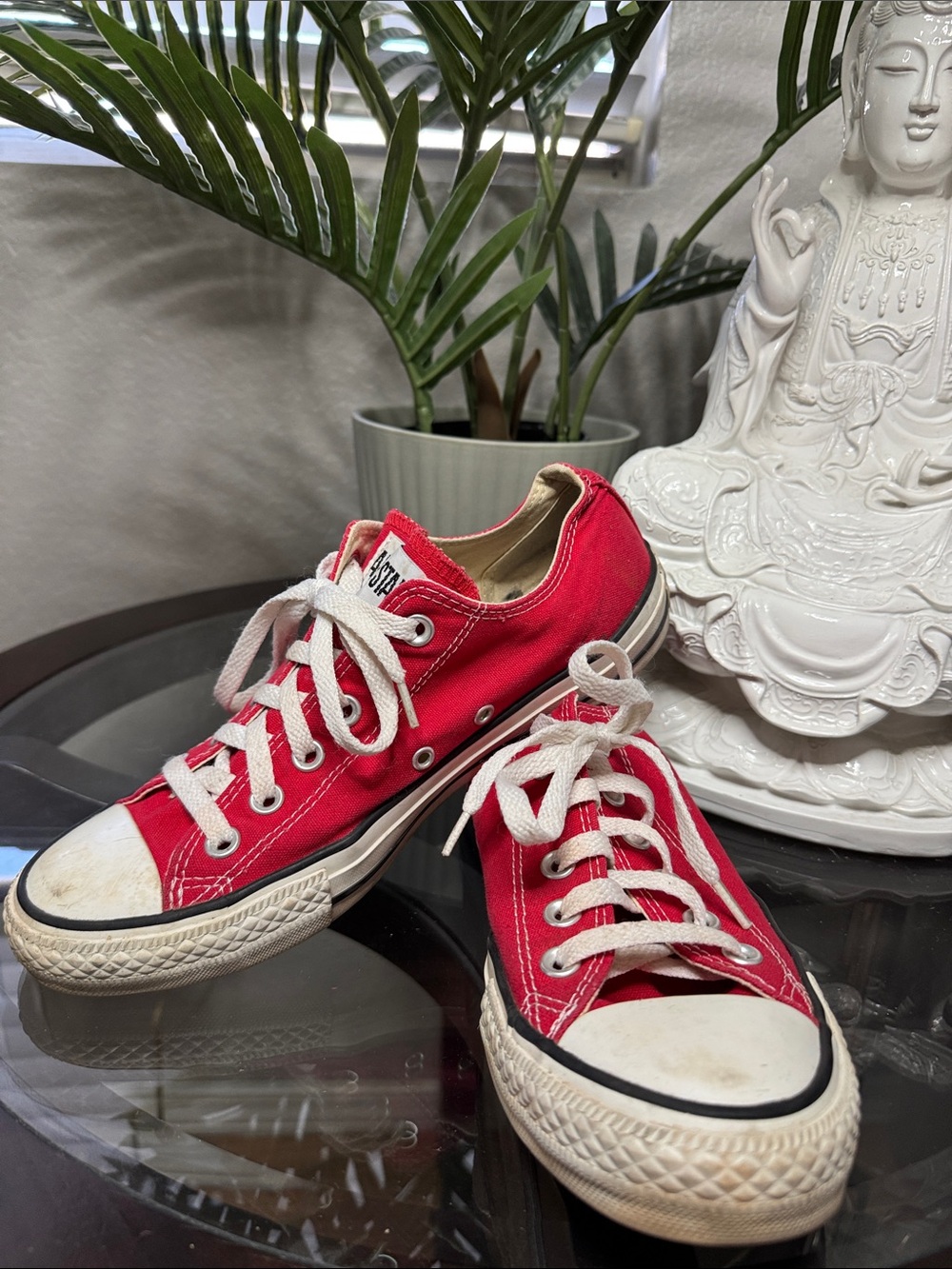 Classic Red Converse Sneakers size 7